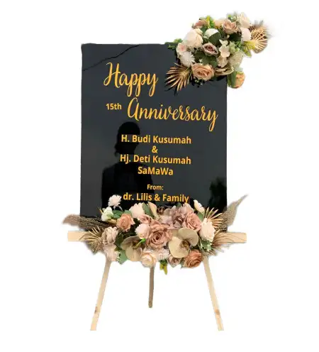 Papan Bunga Akrilik Wedding Venue Depok